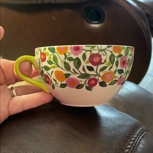 Spode 6 Emma’s Garland Kim Parker Home 6 Teacups 2006 Discontinued Beautiful!